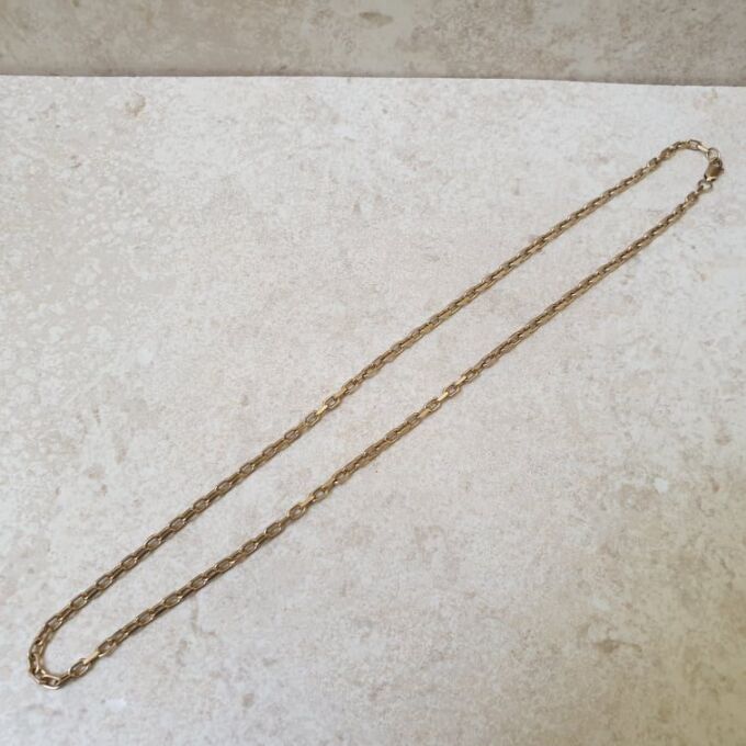 Reserved – Heavy Cable Chain in 9ct Gold, 19 inches.