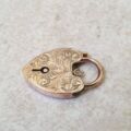 Heart Padlock in 9ct Gold