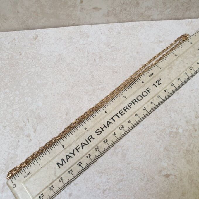 Reserved – Heavy Cable Chain in 9ct Gold, 19 inches.
