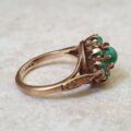 Turquoise Cluster Ring in 9ct Gold