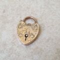Heart Padlock in 9ct Gold