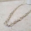 Heavyweight Fancy Link Long Chain in Sterling Silver
