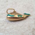Whale Charm Pendant in 9ct Gold