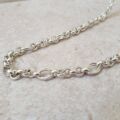 Heavyweight Fancy Link Long Chain in Sterling Silver