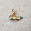 Whale Charm Pendant in 9ct Gold