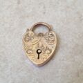 Heart Padlock in 9ct Gold