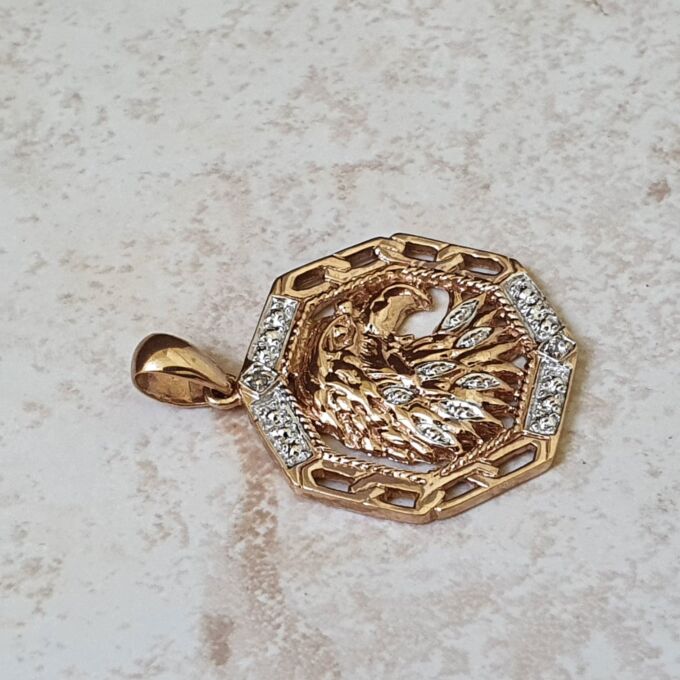 Eagle Pendant in 9ct Gold