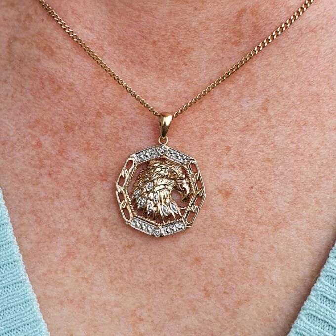 Eagle Pendant in 9ct Gold