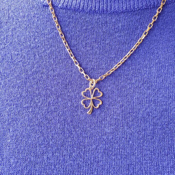 Four Leaf Clover Pendant in 9ct Gold