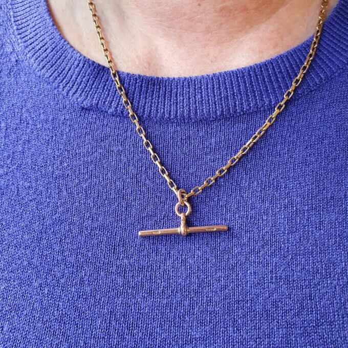 Albert or T Bar in 9ct Gold