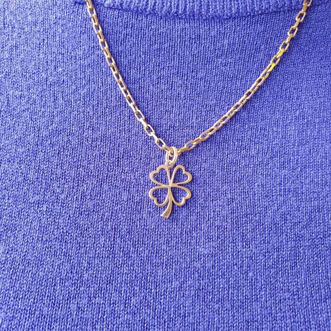 Four Leaf Clover Pendant in 9ct Gold