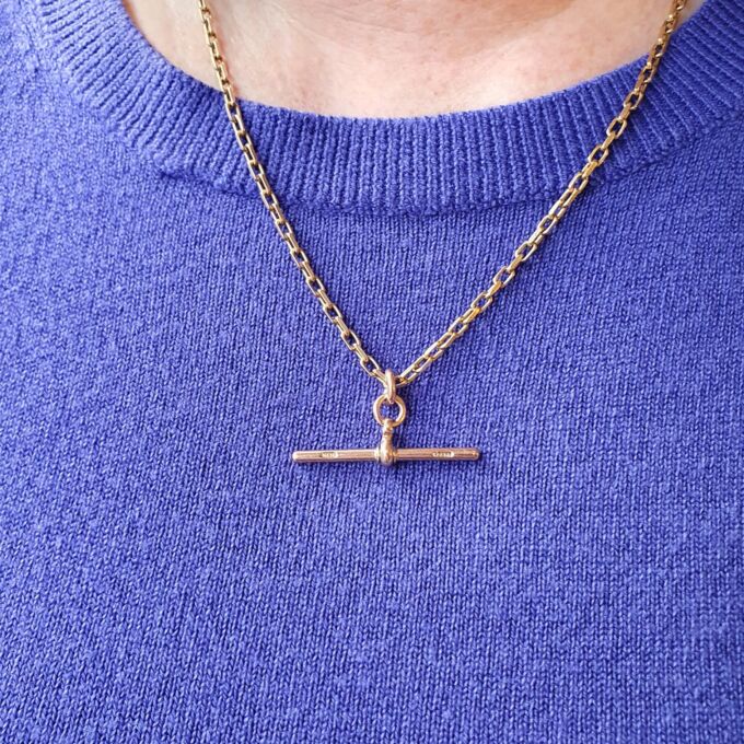 Reserved – Heavy Cable Chain in 9ct Gold, 19 inches.