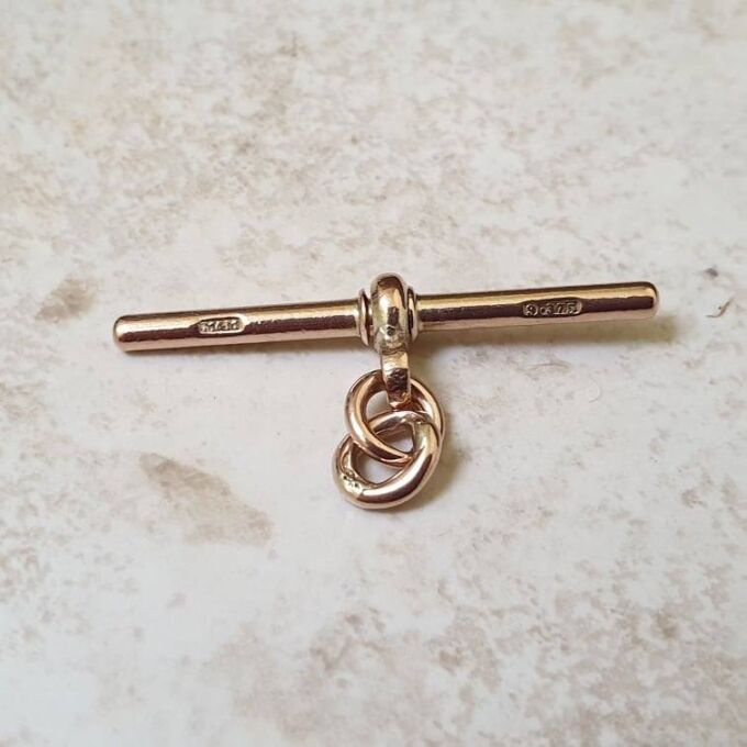 Albert or T Bar in 9ct Gold