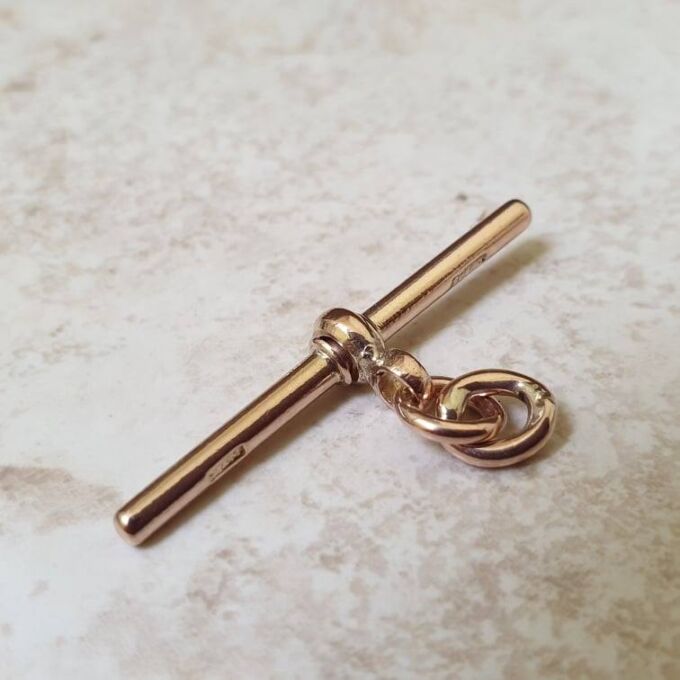 Albert or T Bar in 9ct Gold
