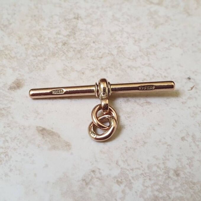 Albert or T Bar in 9ct Gold