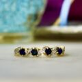 Sapphire and Diamond Ring in 9ct Gold