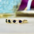 Sapphire and Diamond Ring in 9ct Gold