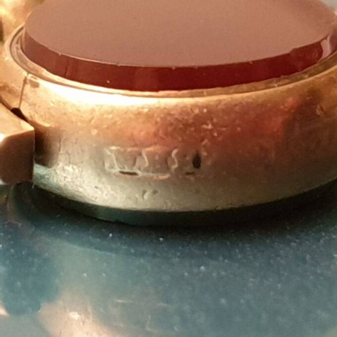 Antique Carnelian and Bloodstone Spinner Fob Pendant in 9ct Gold