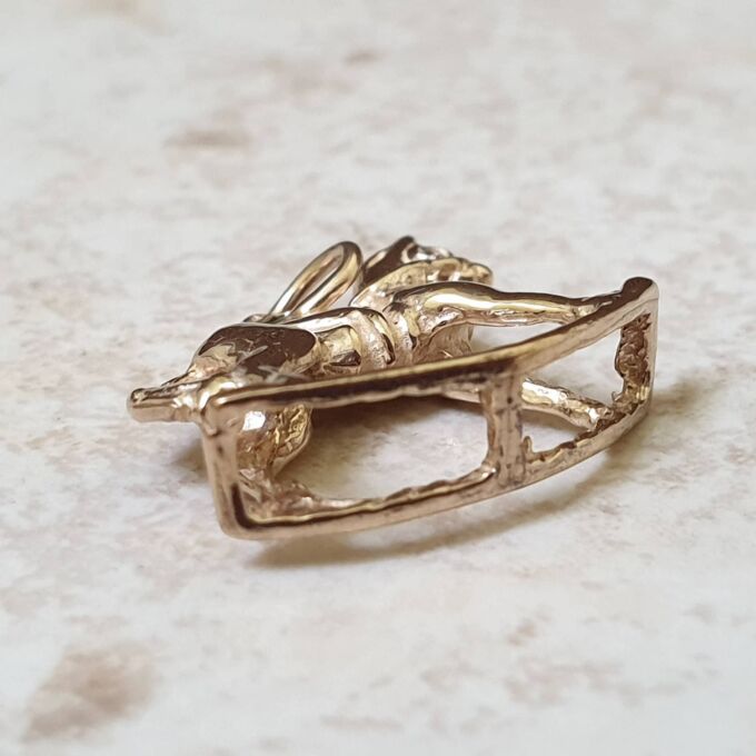 Rocking Horse Charm Pendant in 9ct Gold