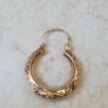Patterned Hoop Earrings in 9ct Gold