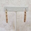 Large Geometric Handbag Shaped Earrings in 9ct Gold