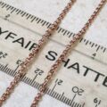 Reserved – Belcher or Rolo Chain in 9ct Rose Gold, 22 inches