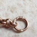 Reserved – Belcher or Rolo Chain in 9ct Rose Gold, 22 inches