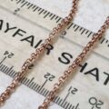 Reserved – Belcher or Rolo Chain in 9ct Rose Gold, 22 inches