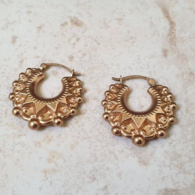 Gypsy Creole Brass earrings