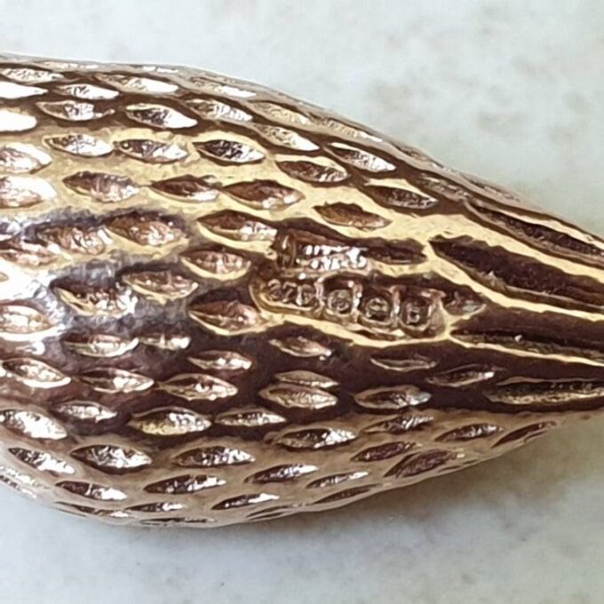 Reserved – Heavyweight Owl Pendant in 9ct Gold