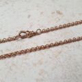 Reserved – Belcher or Rolo Chain in 9ct Rose Gold, 22 inches