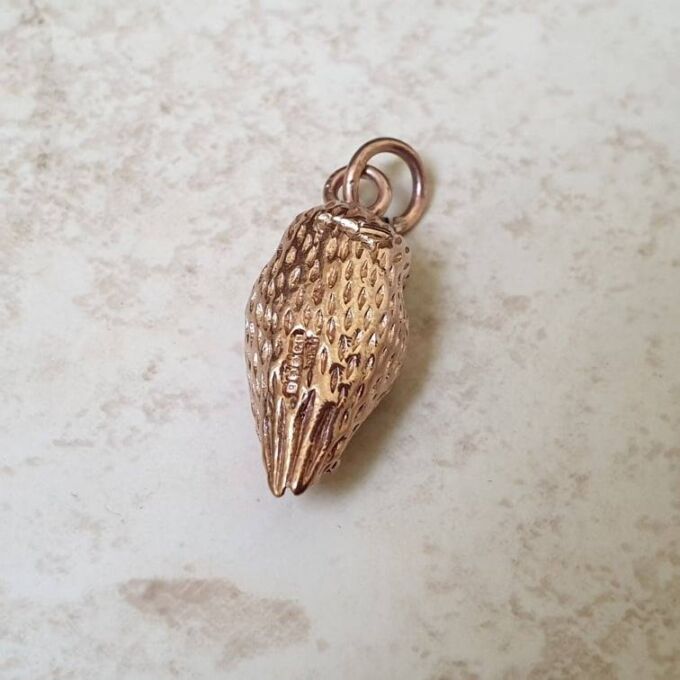 Reserved – Heavyweight Owl Pendant in 9ct Gold