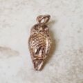 Reserved – Heavyweight Owl Pendant in 9ct Gold