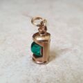 Green Lantern Charm Pendant in 9ct Gold