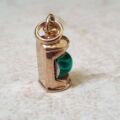 Green Lantern Charm Pendant in 9ct Gold