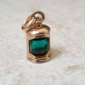 Green Lantern Charm Pendant in 9ct Gold