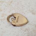 Small Engraved Front Padlock in 9ct Gold