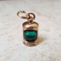 Green Lantern Charm Pendant in 9ct Gold