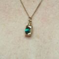 Green Lantern Charm Pendant in 9ct Gold