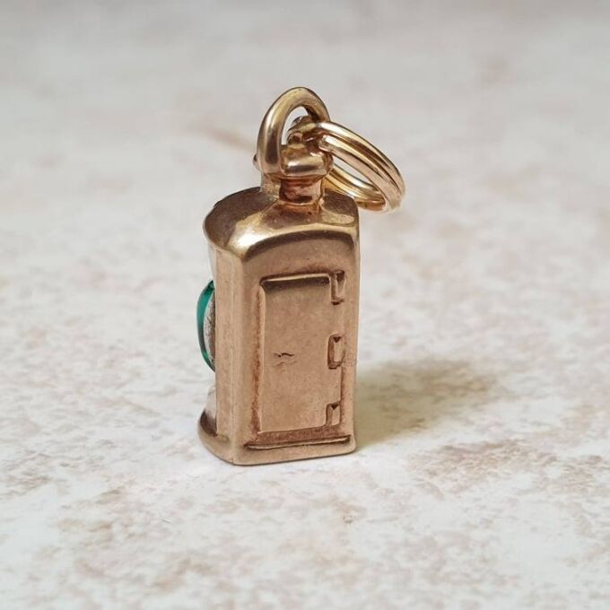 Green Lantern Charm Pendant in 9ct Gold