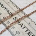 Reserved – Belcher or Rolo Chain in 9ct Rose Gold, 22 inches
