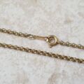 Rolo or Belcher Chain in 9ct Gold, 17 inches.