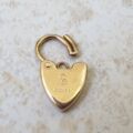 Small Engraved Padlock in 9ct Gold