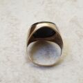 Oval Onyx Signet Ring in 9ct Gold