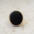 Oval Onyx Signet Ring in 9ct Gold