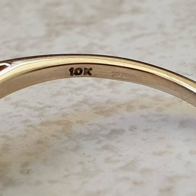 London Blue Topaz Solitaire Ring in 9ct Gold