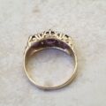 Three Stone Amethyst Ring in 9ct Gold