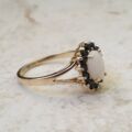 Opal & Sapphire Ring in 9ct Gold