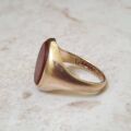 Carnelian Signet Ring in 9ct Gold