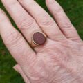 Carnelian Signet Ring in 9ct Gold
